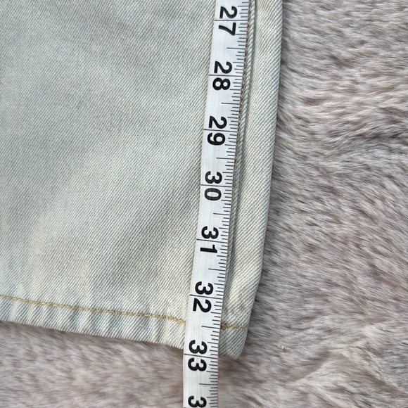 Zara | The High Rise Wide Leg Jean in Bleached Indigo, Size 4, NWT - Picture 7 of 10